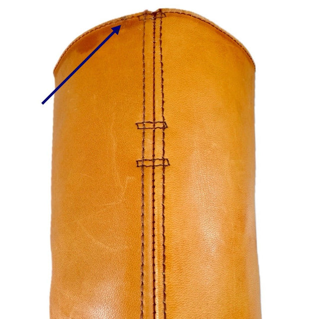 FRYE True Vintage Black Label Campus Knee High Western Boots - Botablu