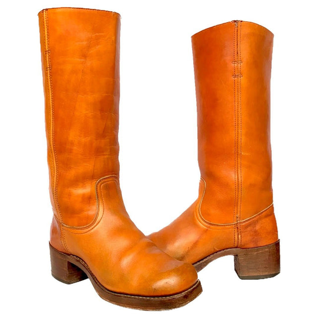 FRYE True Vintage Black Label Campus Sunrise Tall Western Boots - Botablu