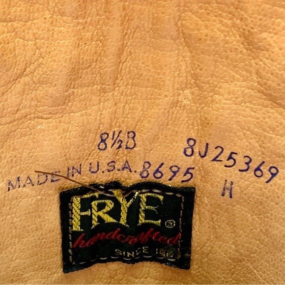 FRYE True Vintage Black Label Over the Knee Tall Knee High Brown Western Boots - Botablu