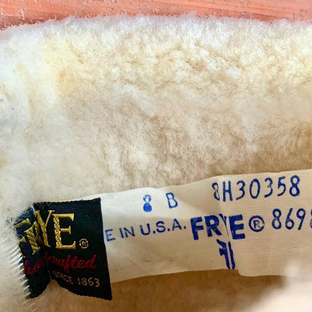 FRYE True Vintage Black Label Shearling Lined Tall Over the Knee Fold Down Boots - Botablu