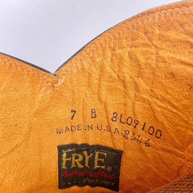 FRYE True Vintage Black Label Tall Knee High Braided Sabrina Campus Brown Boots - Botablu