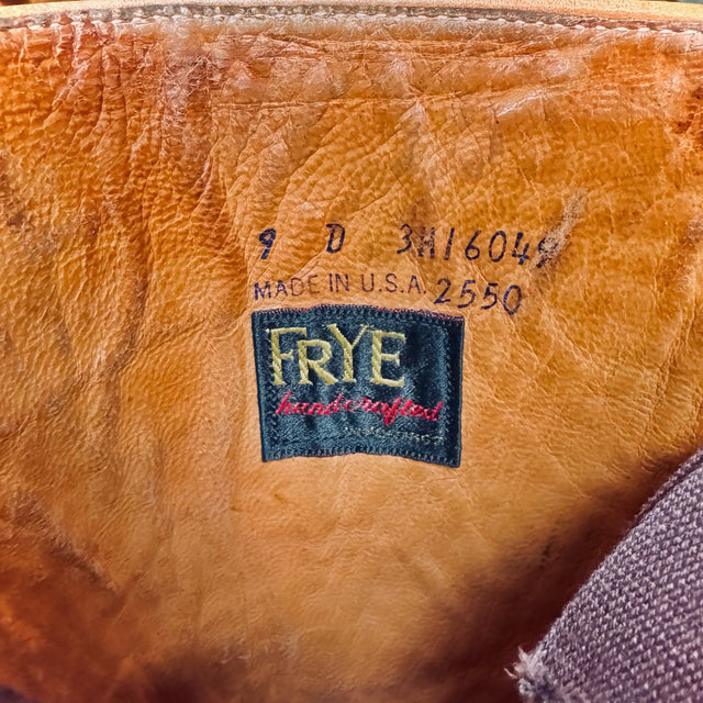 FRYE True Vintage Campus Black Motorcycle Boots - Botablu