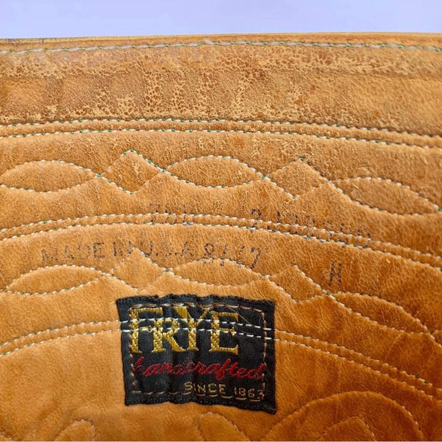 FRYE Vintage Banana Campus Stitching Horse Tall Knee High Boots - Botablu