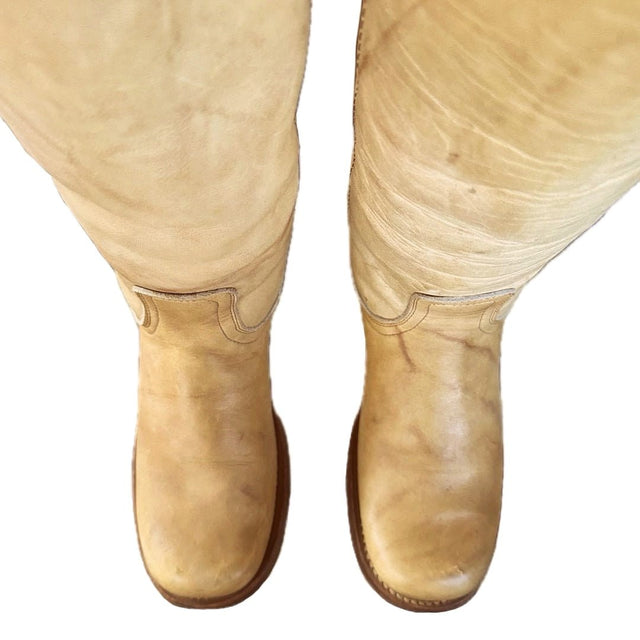 FRYE Vintage Banana Campus Tall Knee High Black Label Boots - Botablu