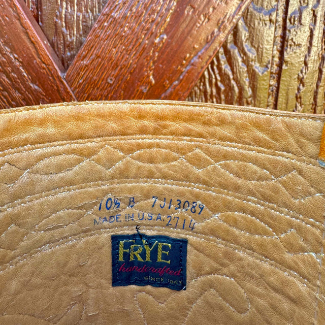 FRYE Vintage Black Label Campus Stitching Horse Tall Western Boots - Botablu