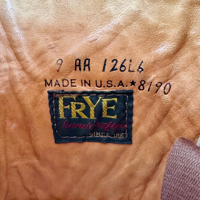 FRYE Vintage Campus 1970s Black Label Tall Motorcycle Cowboy Boots - Botablu