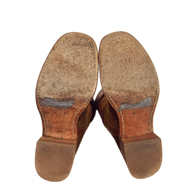 FRYE Vintage Campus Over the Knee OTK Brown Western Boots - Botablu