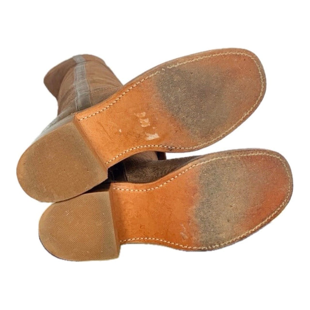 FRYE Vintage Campus Over the Knee OTK Brown Western Boots - Botablu