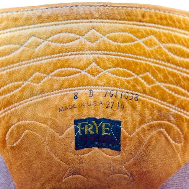 FRYE Vintage Campus Stitching Horse Black Label Tall Motorcycle Cowboy Boots - Botablu