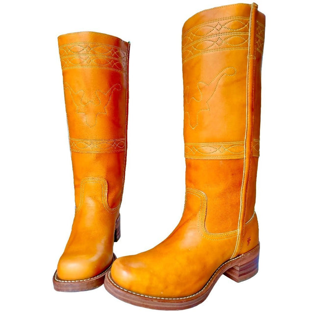 FRYE Vintage Campus Stitching Horse Tall Knee High Boots - Botablu