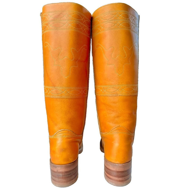 FRYE Vintage Campus Stitching Horse Tall Knee High Boots - Botablu