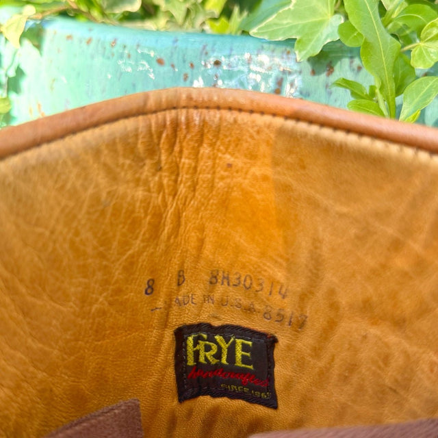 FRYE Vintage Campus Tall Knee High Brown Cowboy Boots - Botablu