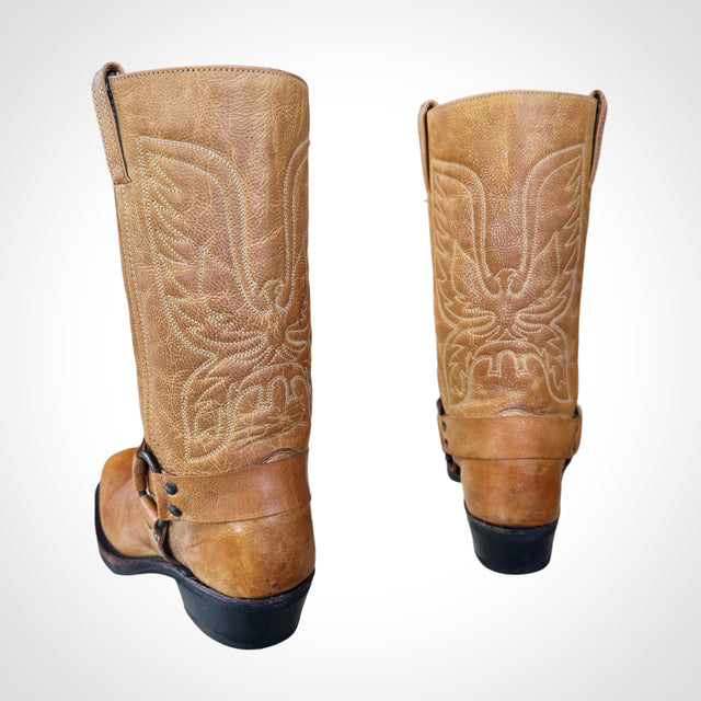 FRYE Vintage Harness Eagle Biker Boots - Botablu