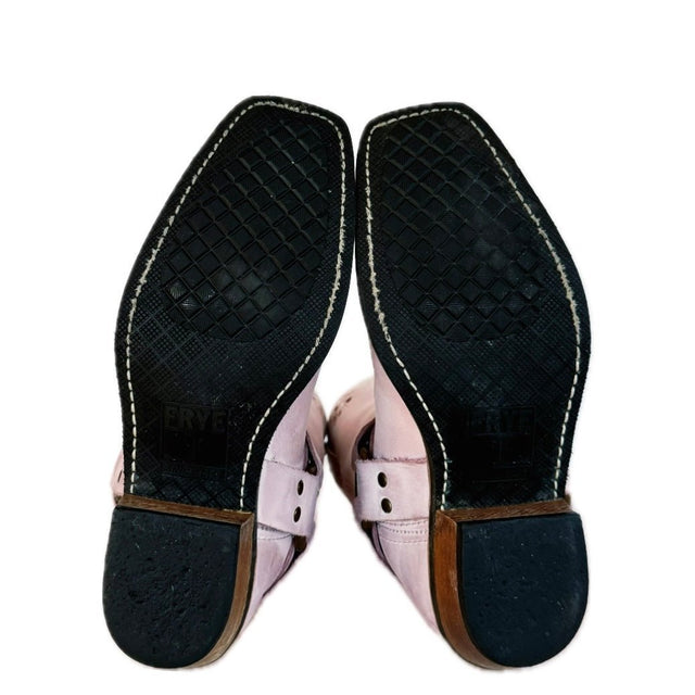 FRYE Vintage Pink Harness 12R Biker Motorcycle Boots - Botablu