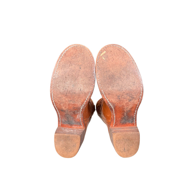 FRYE Vintage Sabrina Flower Cowboy Boots - Botablu