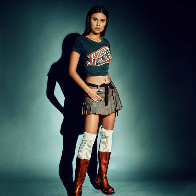 FRYE Vintage Y2K Platform Chunky Heel Zippered Tall Mid-Calf Brown Leather Boots - Botablu