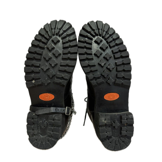 HARLEY-DAVIDSON Vintage Eagle Lace Up Biker Motorcycle Boots - Botablu