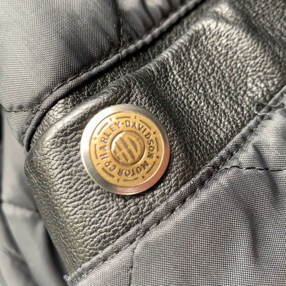 HARLEY-DAVIDSON Vintage Moto Biker Black Leather Jacket - Botablu