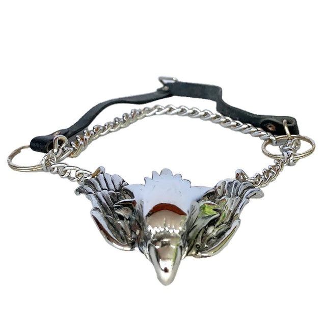 HARLEY-DAVIDSON Vintage Silver Eagle Harness Biker Boot Chain Strap Accessory - Botablu
