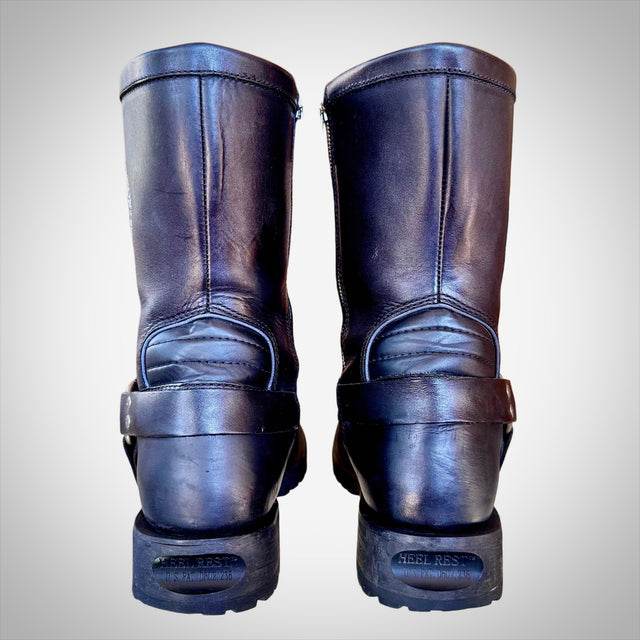 HARLEY-DAVIDSON Vintage Willie G Skull Harness Biker Boots – Men’s 9.5 - Botablu