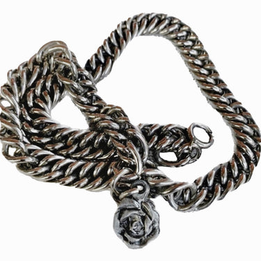 Boot Chain Strap Jewelry Accessories Silver Dangling Rose