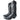 LARRY MAHAN Vintage Deerskin Black Cowgirl Cowboy Boots - Botablu