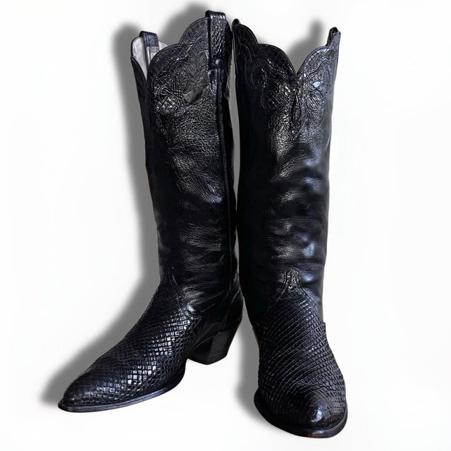 CODE WEST DAN POST Vintage American Flag Stars Stripes Cowgirl Cowboy Western Boots - Botablu