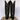 LARRY MAHAN Vintage New Tall Knee High Black Leather Cowgirl Western Boots - Botablu