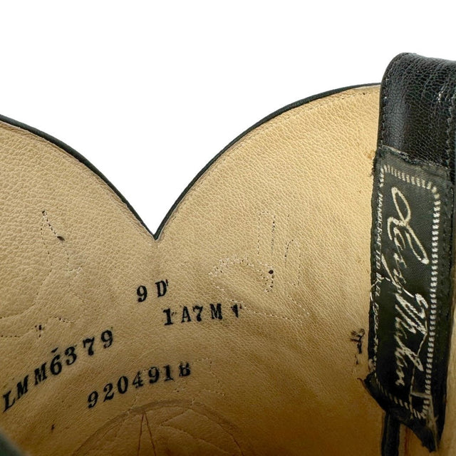 LARRY MAHAN Vintage Rodeo Buckin Bronco Cactus Cowboy Western Boots - Botablu