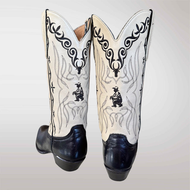 LARRY MAHAN Vintage Thinking Cowboy Boots - Botablu