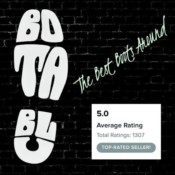 LIBERTY BOOT CO. Butterfly Floral Cowgirl Cowboy Western Boots - Botablu