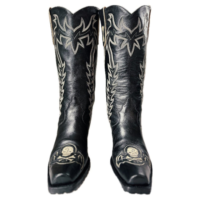 LIBERTY BOOT CO. Killaz Skull Crossbones Womens Cowboy Boots - Botablu