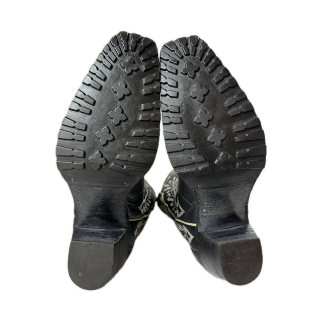 LIBERTY BOOT CO. Killaz Skull Crossbones Womens Cowboy Boots - Botablu