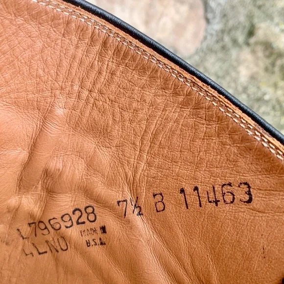 LUCCHESE Classics Handmade Black Leather Tall Knee High Cowgirl Western Boots - Botablu