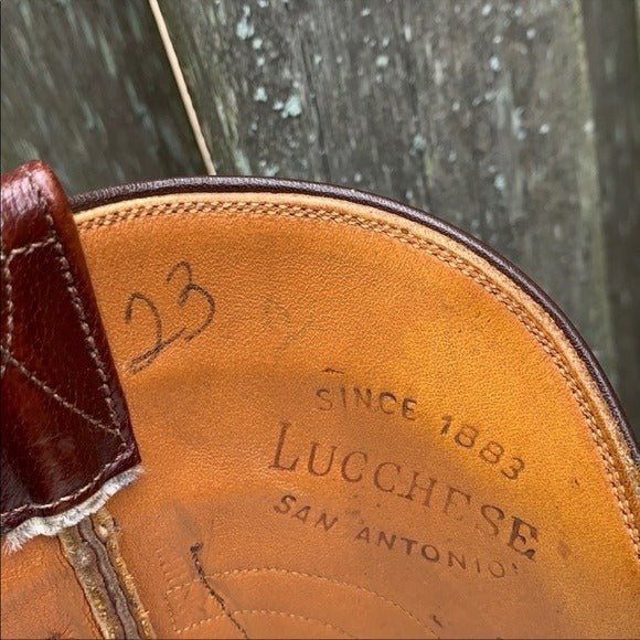 LUCCHESE Vintage San Antonio Seville Classics Goatskin Cowboy Boots - Botablu