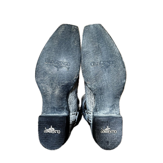 OLD GRINGO Aria Plain 8” Harness Western Motorcycle Ankle Boots - Botablu