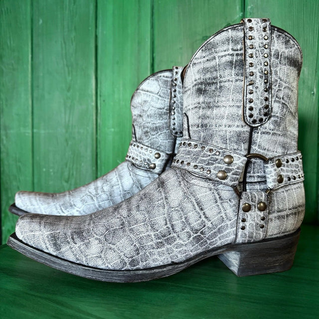 OLD GRINGO Aria Plain 8” Harness Western Motorcycle Ankle Boots - Botablu