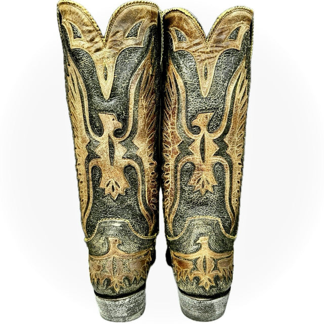 OLD GRINGO BOOT STAR Elvis Eagle Tall Black Brown Cowgirl Cowboy Western Boots - Botablu
