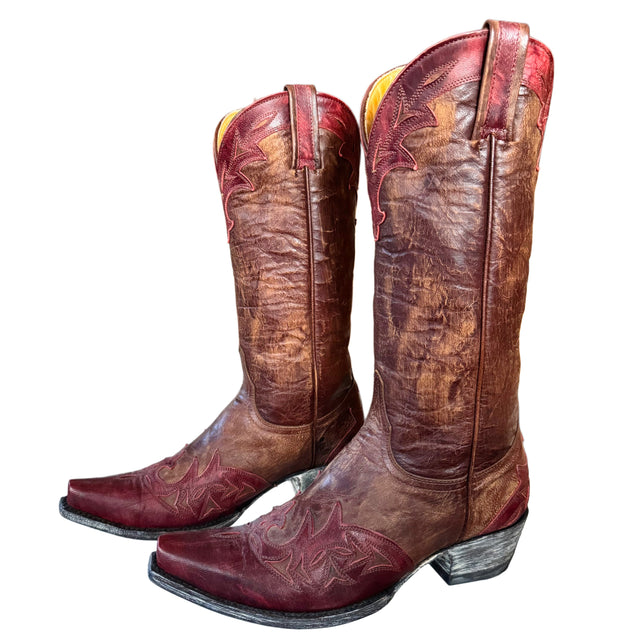 OLD GRINGO Brown Red Tall Cowgirl Boots - Botablu