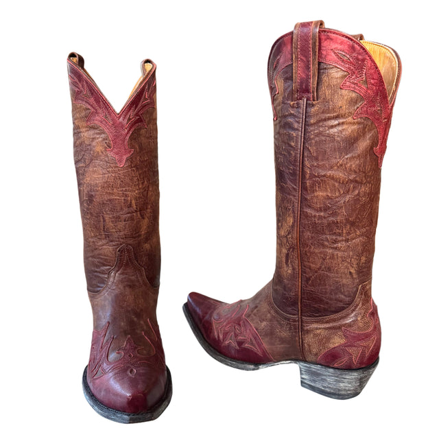 OLD GRINGO Brown Red Tall Cowgirl Boots - Botablu