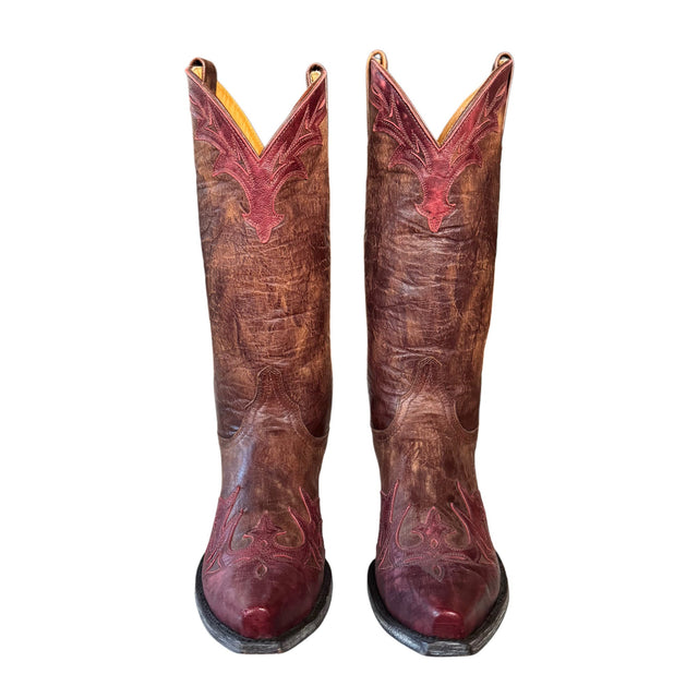 OLD GRINGO Brown Red Tall Cowgirl Boots - Botablu