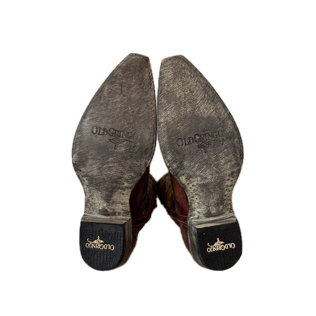 OLD GRINGO Dulce Calavera Cognac BL3233-9 Skull Western Ankle Boots - Botablu