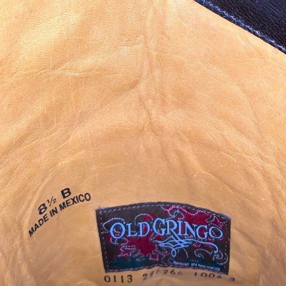 OLD GRINGO Harness Floral Tall Knee High Biker Moto Cowgirl Cowboy Western Boots - Botablu