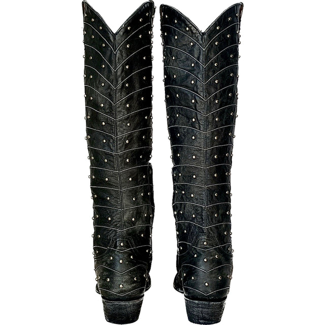 OLD GRINGO HOSIFOOKAMI Studded Riveted Tall Knee High Cowgirl Western Boots - Botablu