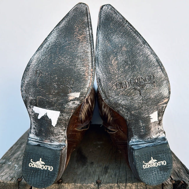 OLD GRINGO Mayra 18” Brown Embroidered Tall Knee High Relaxed Fit Cowgirl Western Boots - Botablu