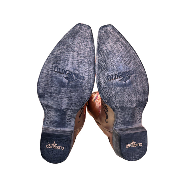 OLD GRINGO Reinas 13” Skeleton Lady Pink Cowboy Boots - Botablu