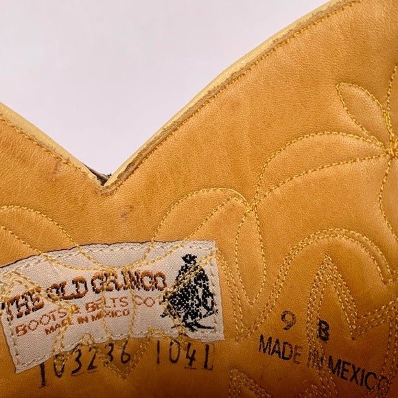 OLD GRINGO ‘Vintage’ Floral Cactus Short Peewee Snip Toe Cowgirl Cowboy Western Boots - Botablu