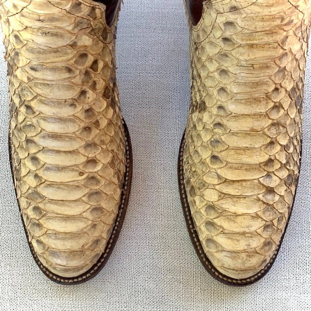 PANHANDLE SLIM Vintage Snakeskin Python Tall Cowgirl Cowboy Western Boots - Botablu