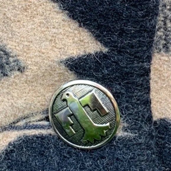 PENDLETON WOOLEN MILLS Vintage USA Wool Aztec Southwest Blanket Coat Jacket - Botablu