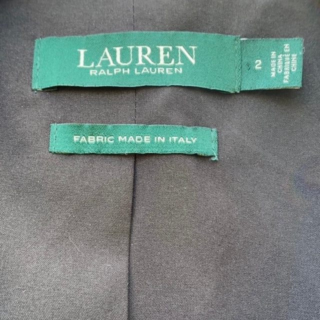 RALPH LAUREN Wool Blanket Fringe Western Black Red Belted Wrap Coat Jacket - Botablu